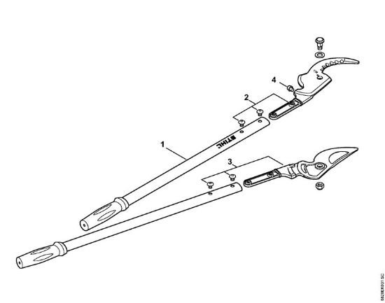 Å karje Å karje za rezanje vej PB 30 Å karje z obvodom za redcenje gozda EXTREM della Marca Stihl
